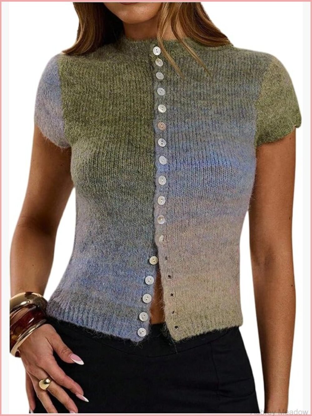 Women's Tie Dye Button Down Knit Cardigan